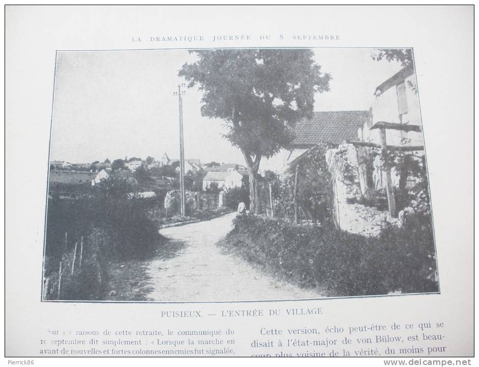 VUES DE GUE A TRESMES  MEAUX PUISIEUX FERME DE NONGLIRE ACY EN MULTIEN ORMOY SENNEVIERES  HISTOIRE ILLUSTREE GUERRE 1914