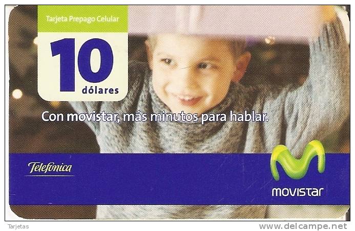 TARJETA DE ECUADOR DE MOVISTAR DE 10$  NIÑO - Ecuador