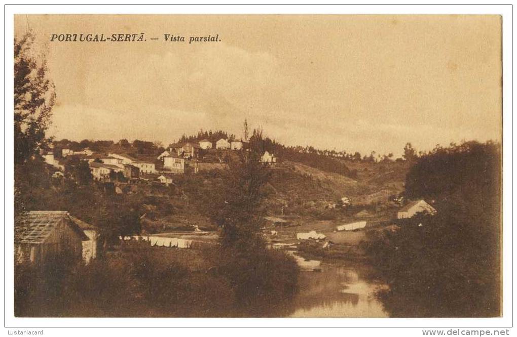 SERTÃ - Vista Parcial (Sepia) Carte Postale - Castelo Branco