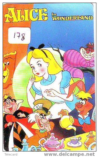 Disney ALICE IN WONDERLAND Phonecard Walt Disney World Orlando USA  (178) - Disney