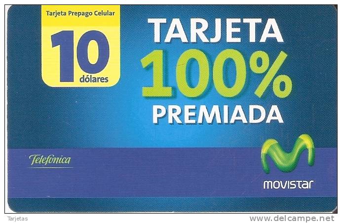 TARJETA DE ECUADOR DE MOVISTAR DE 10$ TARJETA 100% PREMIADA RENAULT CLIO - Ecuador