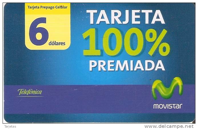 TARJETA DE ECUADOR DE MOVISTAR DE 6$ TARJETA 100% PREMIADA RENAULT CLIO - Equateur