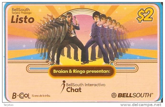 TARJETA DE ECUADOR DE BELLSOUTH DE 2$ BRAIAN Y RINGO: CHAT - Equateur