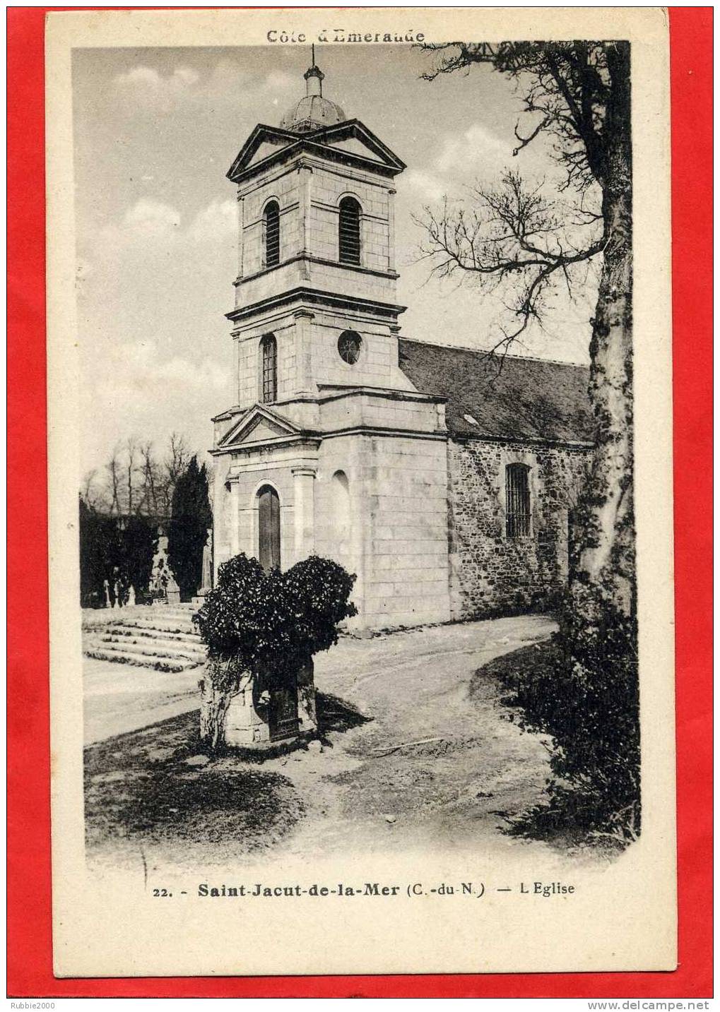 SAINT JACUT DE LA MER L EGLISE CARTE EN BON ETAT - Saint-Jacut-de-la-Mer