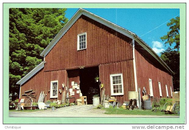 The Red Barn, Fomerly  The Livery Stable For The Winnie House Hotel,  Northville, NY.  1960-70s - Adirondack