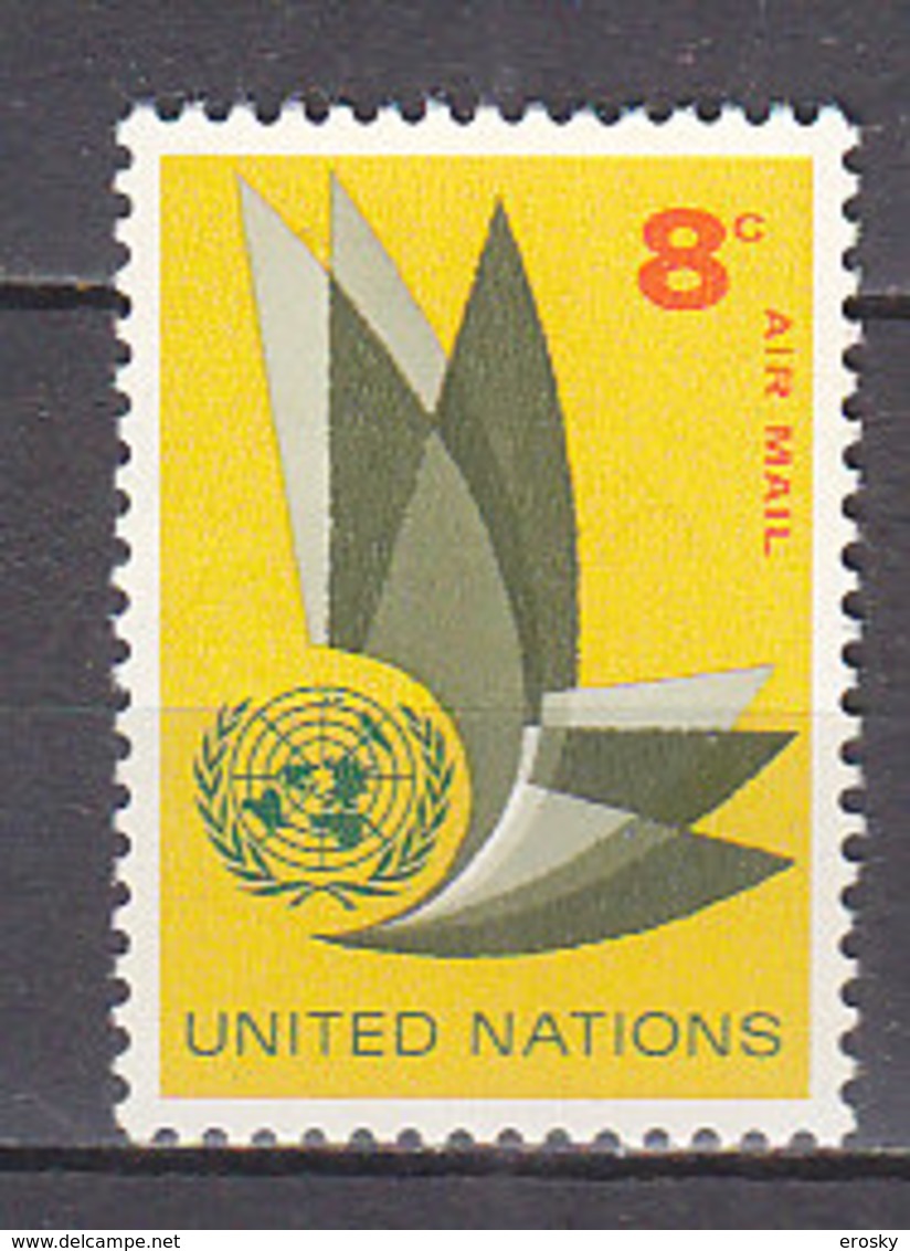 H0374 - UNO ONU NEW YORK AERIENNE N°9 ** - Luftpost
