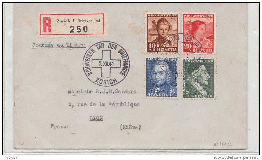 SUISSE  LETTRE  RECOMMANDEE  19461 CACHET D'ARRIVEE - Briefe U. Dokumente