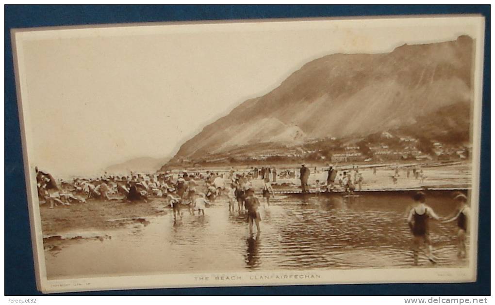 The Beach.LLANFAIRFECHAN.Cpsm,neuve;be;belle Animation - Caernarvonshire