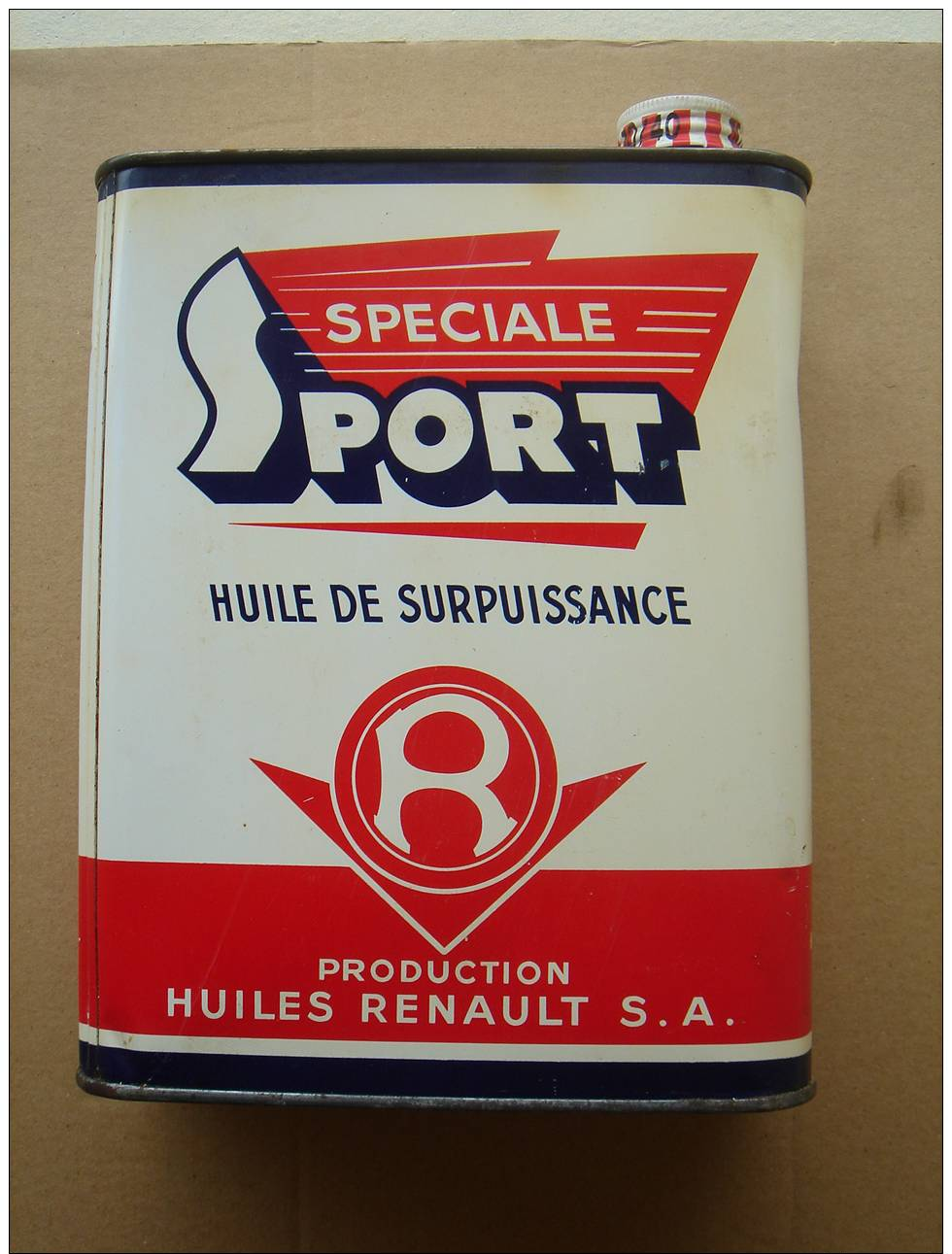 Ancien Bidon HUILE RENAULT SPORT Vintage - Voitures