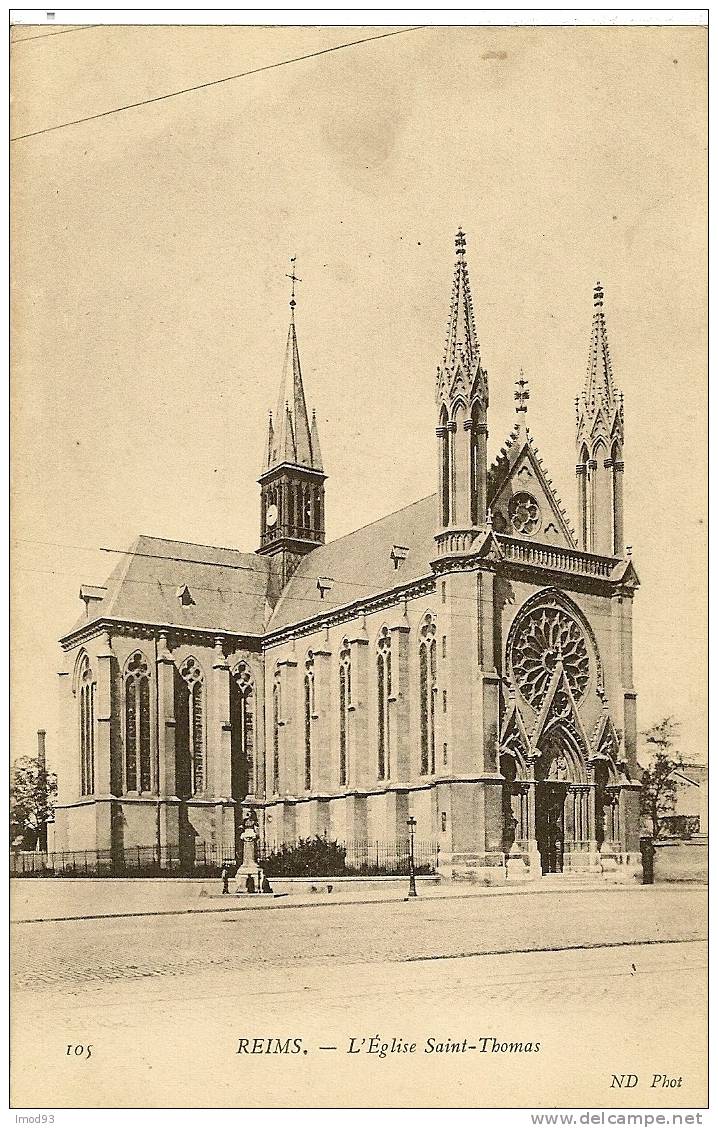 51 - Reims - Eglise Saint-Thomas - ND Phot N° 105 - Reims