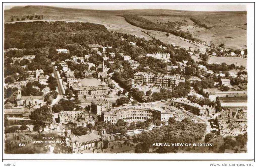 DERBYSHIRE - BUXTON - AERIAL RP  Db247 - Derbyshire