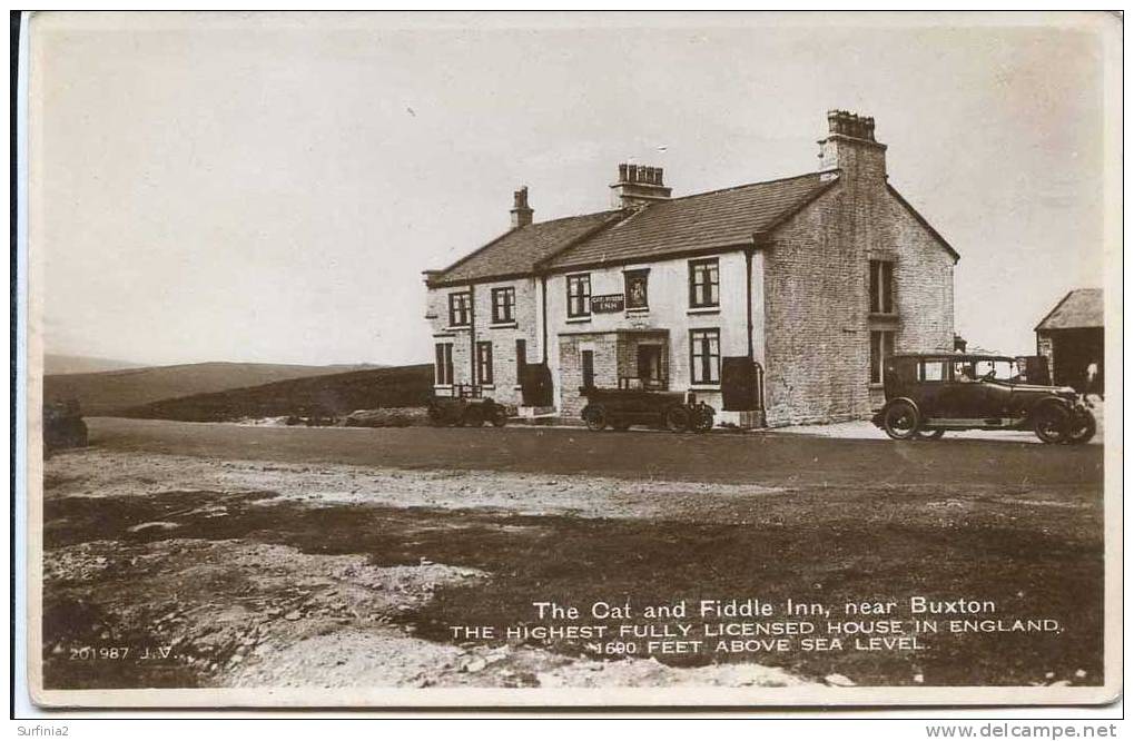 DERBYSHIRE - BUXTON -  THE CAT AND FIDDLE RP 1931  Db267 - Derbyshire