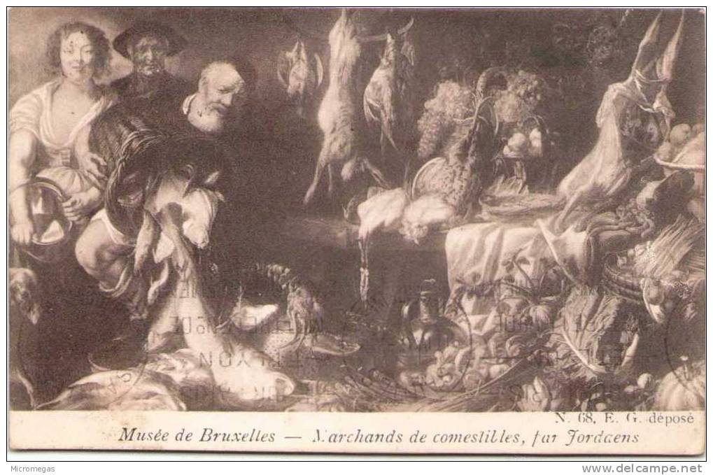 Musée De BRUXELLES - JORDAENS - Marchands De Comestibles - Museen