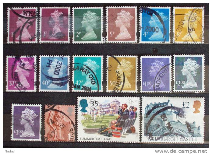 Great Britain - Used Stamps- 0216 - Verzamelingen