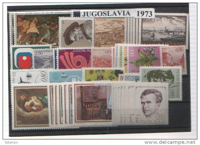 1973-YU   JUGOSLAVIJA JUGOSLAWIEN JUGOSLAVIA YEAR COMPLETE NEVER HINGED - Années Complètes