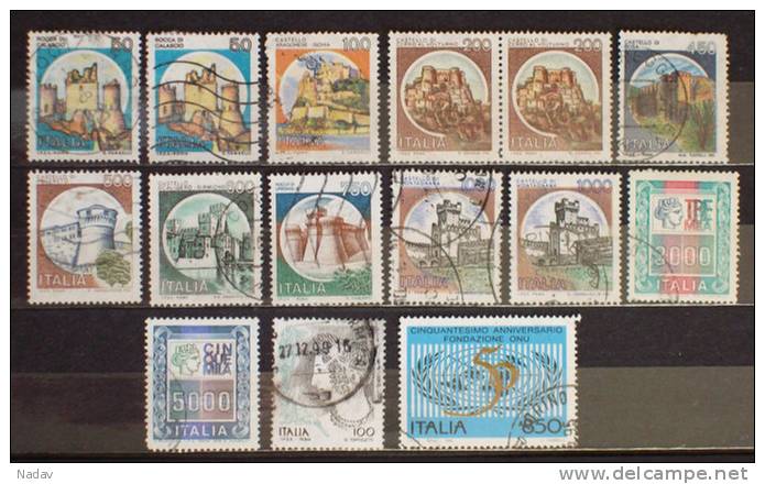 Italy - Used Stamps -0215 - Sammlungen