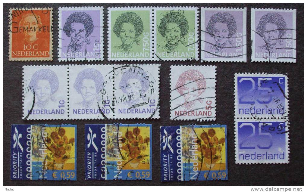 Netherlands - Used Stamps - Collections