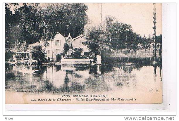 MANSLE - Les Bords De La Charente, Villas Bon Accueil Et Ma Maisonnette - Mansle