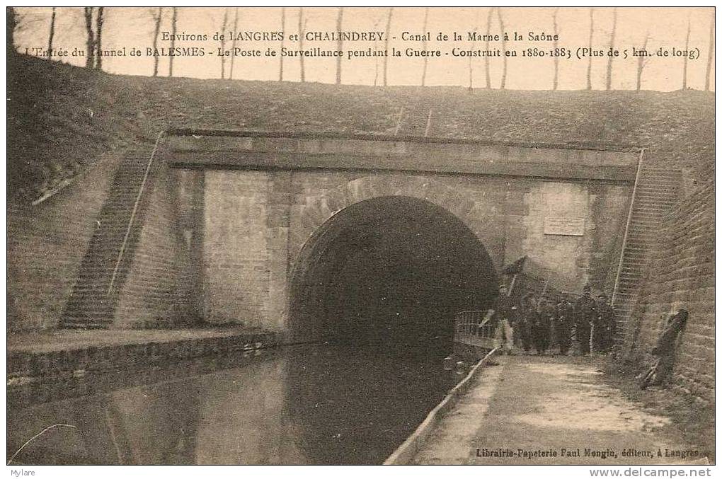 Cpa Chalindrey Canal De La Marne à La Sâone - Chalindrey