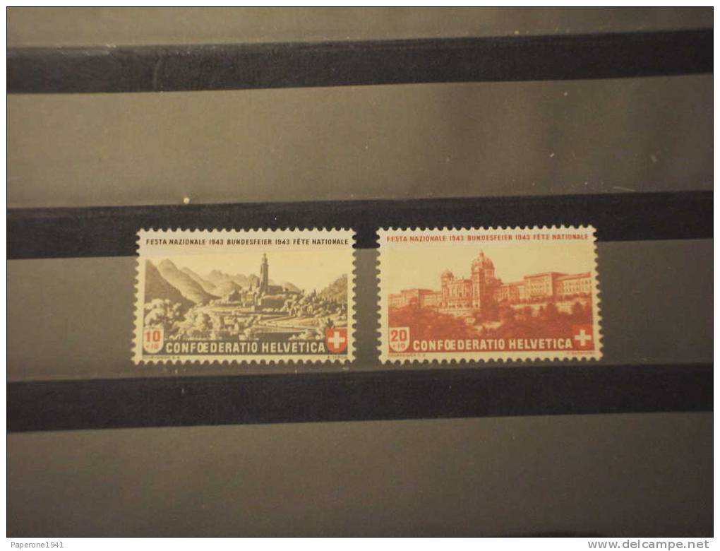 SVIZZERA - 1943 PRO PATRIA 2v. - NUOVI(++)-TEMATICHE - Unused Stamps