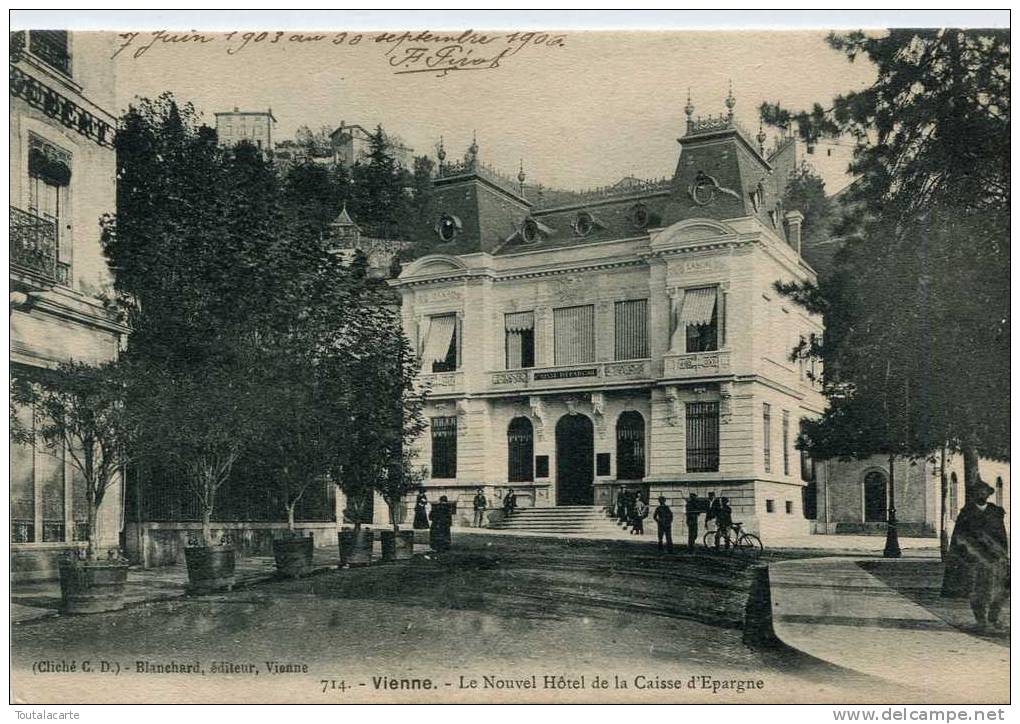 CPA 38 VIENNE LE NOUVEL HOTEL DE LA CAISSE D EPARGNE - Vienne