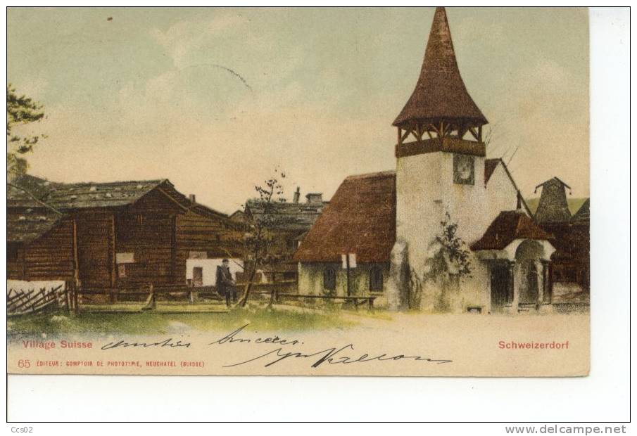 Village Suisse, Schweizerdorf 1902 - Dorf