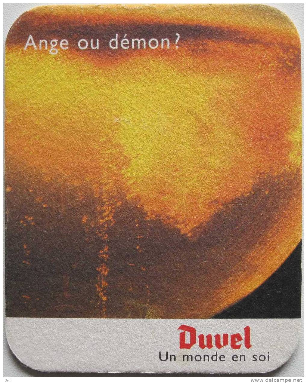 Sous-bock Bierdeckel Bierviltje Coaster DUVEL Ange Ou Démon ? (L) - Sous-bocks