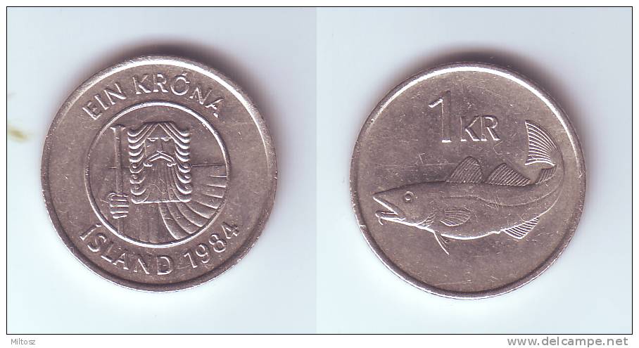 Iceland 1 Krona 1984 - Islande