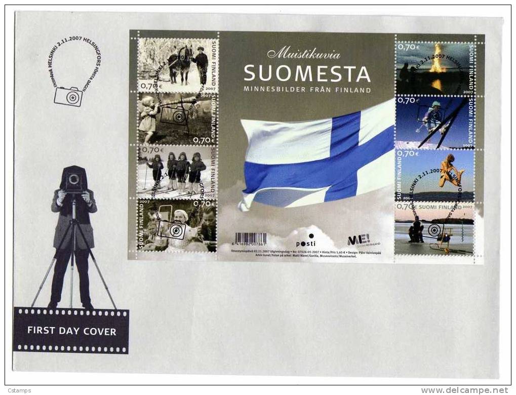 Turismo - Fotografía - 02/11/2007 - Finlandia - Cover - Sobre Fdc - Photographie