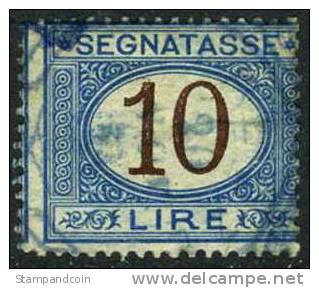 Italy J19 Used 10l Postage Due From 1874 - Taxe
