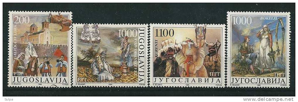 Yougoslavie, Coutumes Populaires, Musée - Unused Stamps