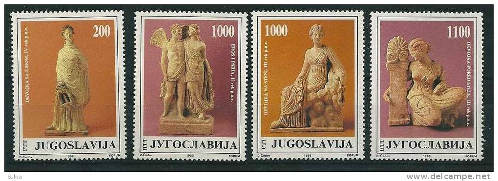 Yougoslavie, Figurines De Terre Cuite Grecques, Collection Du Mémorial Tito / Terracotta - Neufs