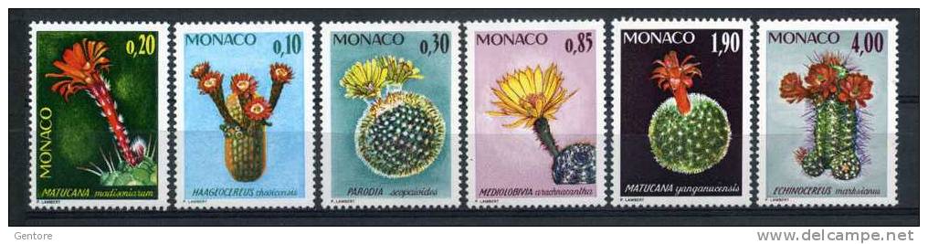 MONACO  1974   Cactusses   Cpl Set Of 6 Value Yvert Cat. N° 997/1002  Mint Hinged MH* - Cactus