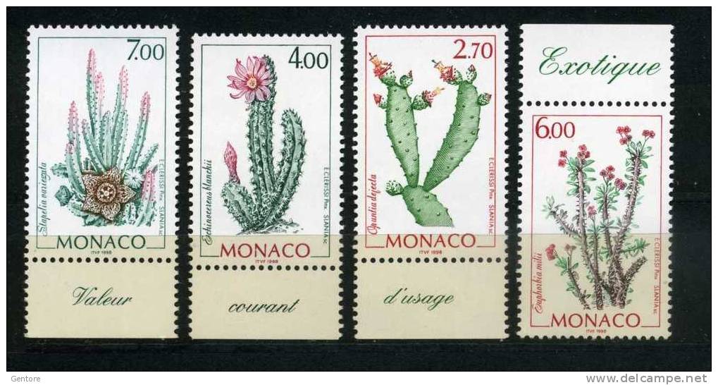 MONACO  1998   Cactusses   Cpl Set Of 4 Value Yvert Cat. N° 2166/69  MINT NEVER HINGED ** - Cactusses