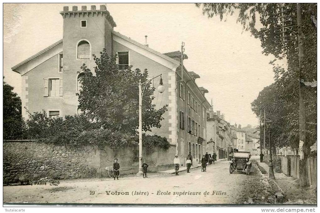 CPA 38 VOIRON ECOLE SUPERIEURE DE FILLES - Voiron