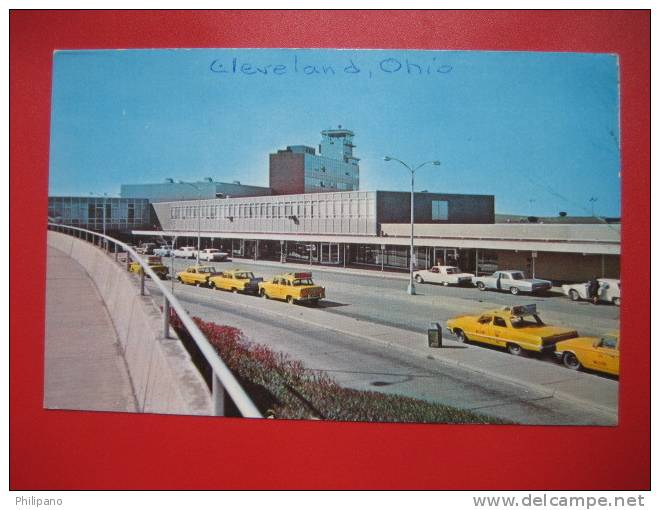 Airport-    Cleveland OH   International Airport Early Chrome    --===----ref 198 - Cleveland