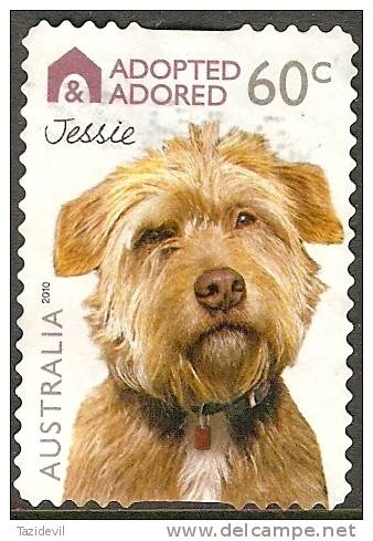 AUSTRALIA - DIECUT - USED 2010 60c Adopted And Adored Dogs - Jessie - Used Stamps