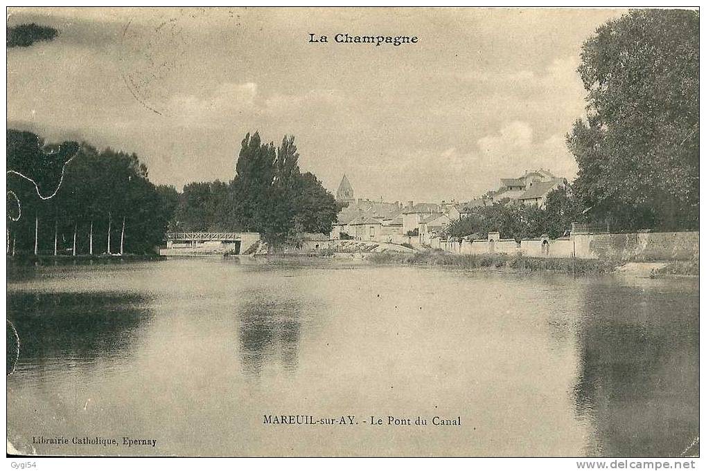 Mareuil Sur Ay -le Pont Du Canal - Mareuil-sur-Ay