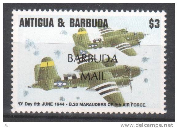 Antigua & Barbuda. 1995. D-Day. $3 Airplanes.WWII - Antigua And Barbuda (1981-...)