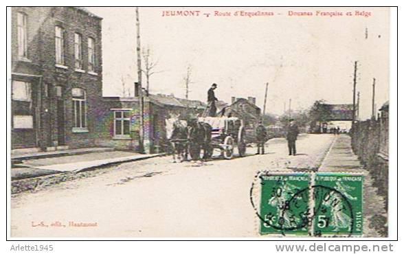 JEUMONT  Route D'Erquelinnes Douanes Francaise Et Belge 59 (NORD) - Jeumont