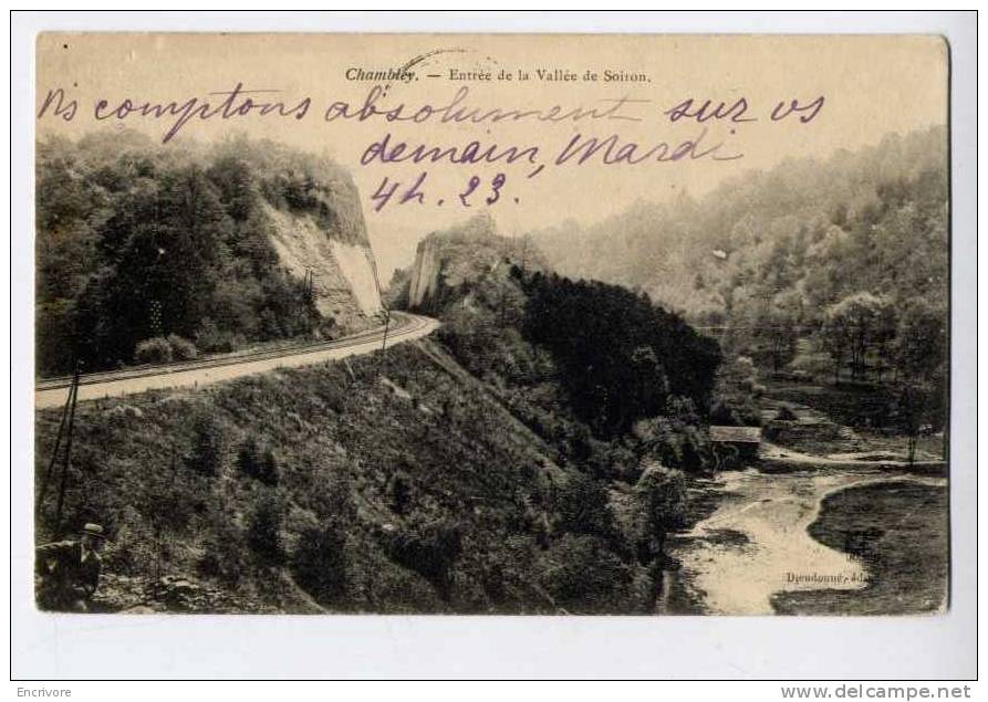 Cpa CHAMBLEY Entrée De La Vallée Du Soiron - Ed Dieudonné - Chambley Bussieres