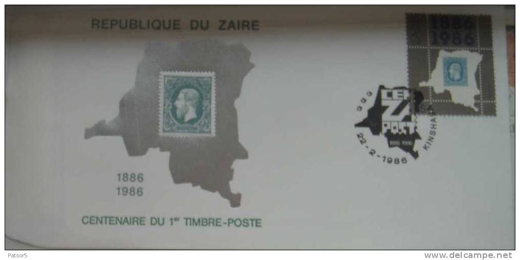 Zaïre FDC 1291/1292, 1306, 1306, 1323/1326, 1414/1417, BL67 Seul Sur Env Premier Jour - 1980-1989