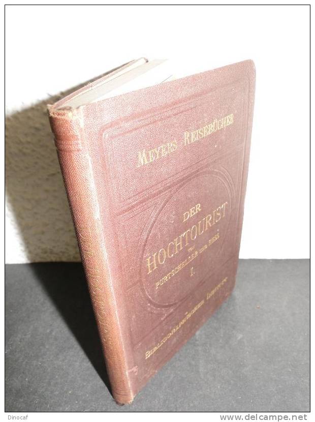 "Der Hochtourist In Den Ostalpen", Great Karte In Einbandtasche, 218 Seiten, Leipzig/Wien, 1894, Bayrische Und Nordtirol - Altri & Non Classificati