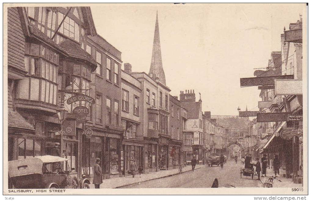 Salis Bury, High Street ; Met HOTEL " Old George"  /  1941 - Salisbury