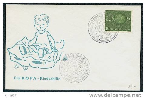 Germany - Europe Children´s Aid Cover With Imprinted Image Of Child And Two Commemorative Cancels 22. 05. 1961. Interest - Autres & Non Classés