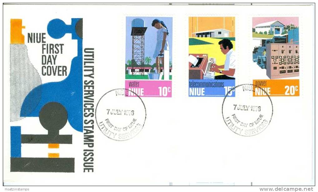 Niue: 1976   Utilities    FDC - Niue