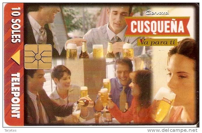 TARJETA DE PERU DE 10 SOLES CERVEZA CUSQUEÑA TIRADA 70000 - Perú