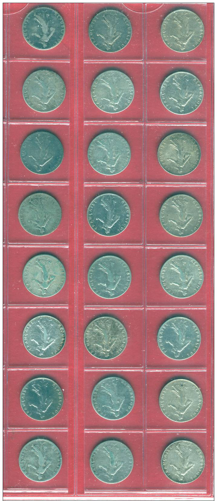 50 Centimes Argent - Lot De 24 Pièces De 1897 à 1920 (Série Complète Toutes Les Années : 1897 à 1920) - Other & Unclassified