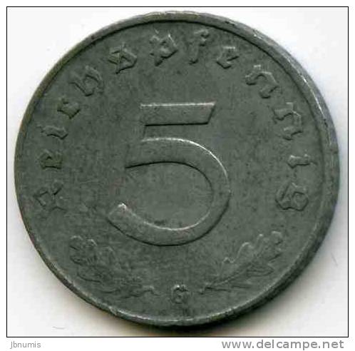 Allemagne Germany 5 Reichspfennig 1940 G KM 100 - 5 Reichspfennig