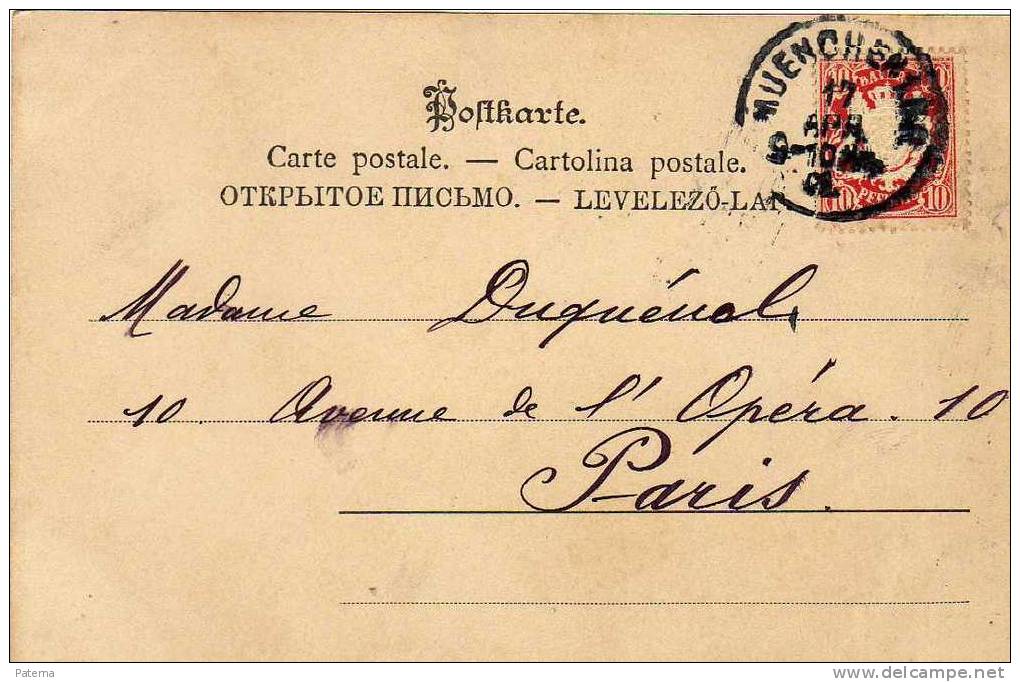 1275 Postal, MUENCHEN,1901,Alemania, Post Card - Lettres & Documents